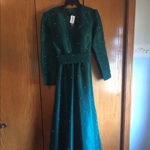 Green ladies dress